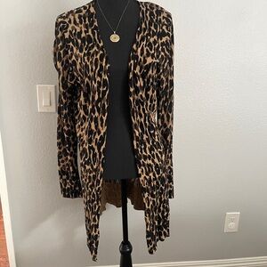 Halogen Animal Print Women's Cardigan